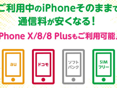 iPhone Xはmineoでも使える