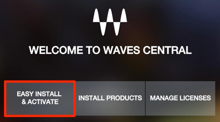 Waves Centralのインストール