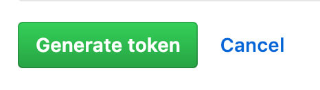 Generate tokenのボタン